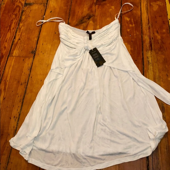 Strapless white summer dress - Picture 1 of 2